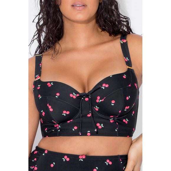 Women's Smart and Sexy Longline Underwire Bikini Swim Top (Sweet Cherry 38DDD) - Picture 1 of 4